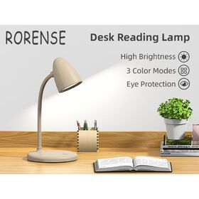 Lampe de Bureau LED Élégante et Minimaliste, Flexible, avec 3 CCT et Variation Continue de Luminosité pour la Lecture