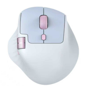 Ergonomic Wireless Mouse, Side Scroll Mouse | Customizable Bluetooth Rechargeable Mouse, 8000 DPI for Medium to Large Hands