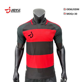 Unisex Retro Soccer Jersey T-shirt Breathable Polyester Fabric Custom Logo