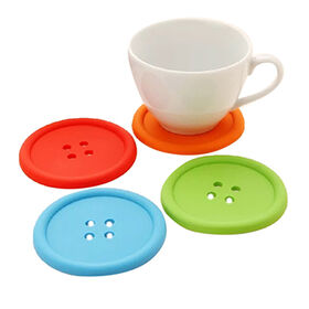 PVC anti-slip coaster,made of PVC,Customized Logos Printing Accepted