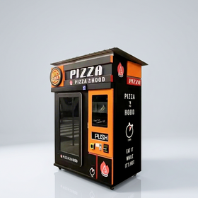Wholesale Fully Automatic Pizza Vending Machine , Outdoor Self service Fast Food Kiosk For Retail Business
