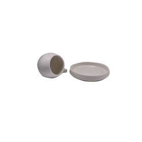 Custom minimalist ceramic coffee cup and saucer set, 6 pieces tea cup saucer set for home cafe daily use