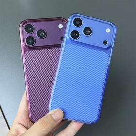 Wholesale Factory Price Slim Carbon Fiber Pattern TPU Phone Shell Bumper Transparent Back Cover for iPhone Direct Sale