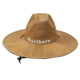 Men Women Western Cowboy Straw Hat, Summer Outdoor Sun Protection bucket Hat, Breathable Wide Brim Sun Hat for Grassland Travel