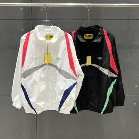 Corteiz Gradient Litework Sweatsuit Vintage Retro Track Top Color Block Nylon Mesh Lined nylon Windbreaker Tracksuit Two-Piece Set