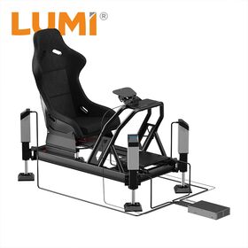 LRA05-M01 Professional 3DOF Motion Racing Simulator & Flight Simulator Cockpit Unversal with 4 Servo Actuators and ARGB Lighting
