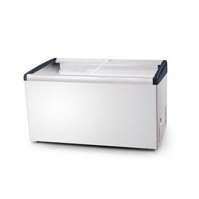 Tailored Glass Door Ice Cream Display Freezer with Deep Chest Design
