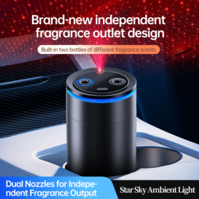 Diffuseur Intelligent pour Voiture Résistant aux Hautes Températures, PP Noir, Luxe d'Affaires, Parfum Électrique pour Tableau de Bord