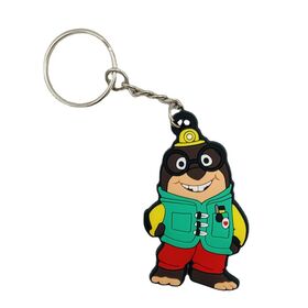 New custom high quality soft Rubber 3D PVC keychain for promotion, PVC keychain, cartoon keychain, rubber keychain