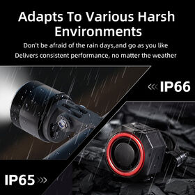 Rechargeable Bicycle Light Set with Brake Sensing E-bike Horn and Bike Alarm Anti-theft PC+anti-UV Waterproof