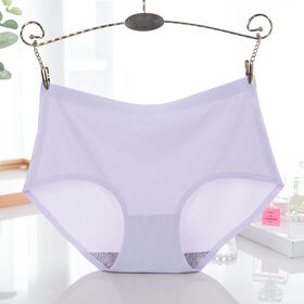 Wholesale Ice silk enlarged women's adhesive underwear