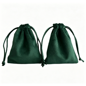 Custom Size Logo Luxury Velvet Drawstring Professional Jewelry Organization Storage Pouches