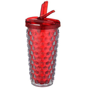20oz double wall tumbler diamonds shape plastic tumbler