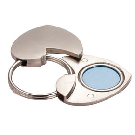 Plastic Photo Keychains for Holiday Decoration and Gifts, Custom Colors Accepted