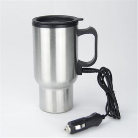 USB Internal Plastic and External Steel Charging Car Electric Water Cup
