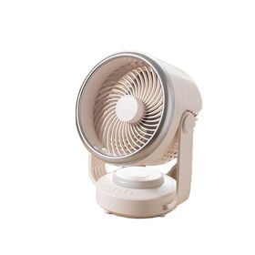 Battery Powered Automatic Oscillating LED Desktop Air Circulation Interior Cooling Fans