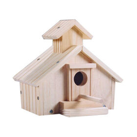 handmade creative solid wooden bird nesting house crafts