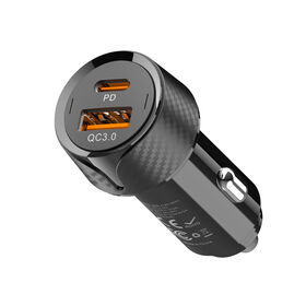 SOMOSTEL A180 38W Dual-Port Fast Car Charger PD 18W + QC3.0 20W Adapter Simultaneous High-Speed Charging For Two Devices