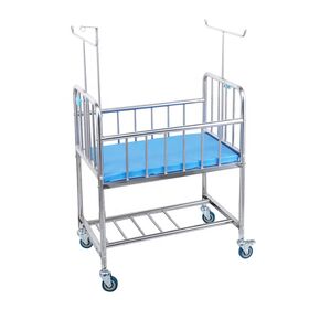 Factory Price New Born Baby Bedding Sets Blue Baby Crib 304 Stainless Steel Pink Baby Bed with Mattress