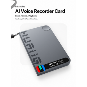 HBNKH 64GB Professional Card AI Voice Recorder Portable Smart Translator with GPT Integration for Calls Meetings Interviews