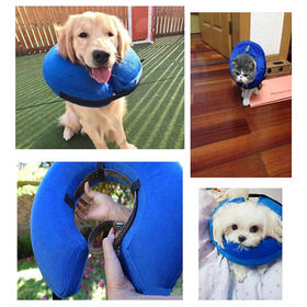 Hot Selling Pet Inflatable Collars Soft Dog Cone Adjustable Neck Recovery Collar Dog Recovery Collar After Surgery