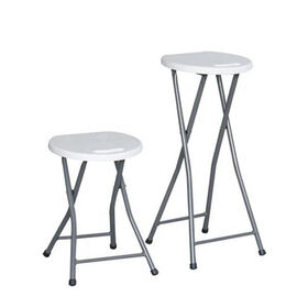 Stackable Portable Plastic Folding Stool Outdoor Wedding Camping Picnic Seating