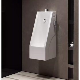 Dual Operation Ceramic Wall Mounted Men Indoor Urinal Basin