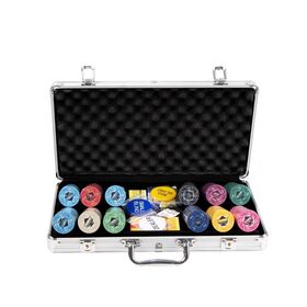 Denomination Ceramic Chip Entertainment Poker Game Full Kit Set