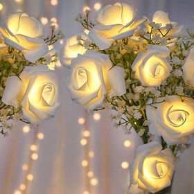 decorative flower-shaped lamps for holiday scene layout
