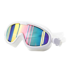 Waterproof HD Swimming Anti fog Goggles Electroplating Silicone