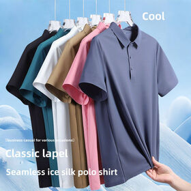 Ice Silk Quick Dry Casual Men Short Sleeve Shirt