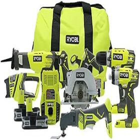 TOP-SELLING NEW Ryobiss P1896 ONE Plus 18-Volt Lithium-Ion Cordless Combo Kit (12-Tool)