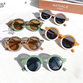 Oversized Round Multi Color Sunglasses Girls Promotional Fashion Eyewear Accessory