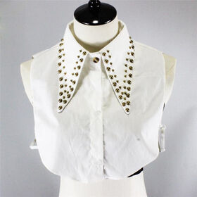 Fashion Punk Gold Rivet Detachable Ladies Collar Professional Clothing Accessory
