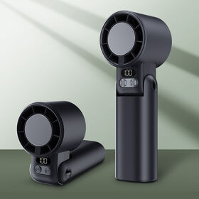 Semiconductor Cooling Handheld Fan with Ice-Cold Metal Plate, Instant Temperature Drop, Rechargeable Li-ion Battery,