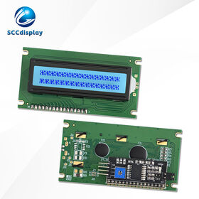 Manufacturer promotion JXD1602C-IIC STN Gray Positive 16X2 Russian Character dot matrix lcd display Industrial control LCM module