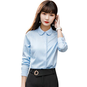 Elegant Business Office Blouse Professional Formal Style Women Daily Apparel