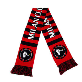 Custom Football Fan Scarf Jacquard Knitted Winter Team Sport Accessory