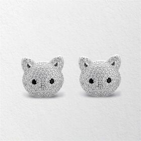 Bling Rhinestone Cat Earbud Charms Universal Detachable TWS Headset Decor Ornaments Cute Earphone Identification Accessories
