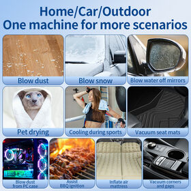 Premium Portable Dual Storm Blower Suction Machine 100-Speed Adjustable Handheld Turbo Fan Rechargeable Mini Air Duster cool