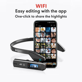 2026 year S111PRO 4K Head Mounted POV Camera 21g Ultra-light EIS Stabilization 110 Wide Angle Wearable Vlog Recorder With Wi-Fi...