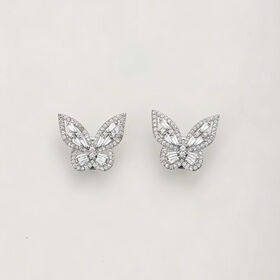 Goods 3 Colors Diamond Butterfly Earbud Charms Detachable Decorative Clips Fit Most In-ear Headphones Bulk Supply great
