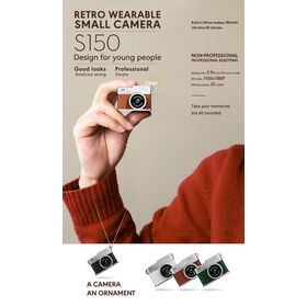 Kamera Kehidupan Liontin Mode Dual-Purpose Terbaik, Kamera Saku Portabel dengan Berbagai Filter & Baterai 180mAh untuk Hadiah Grosir