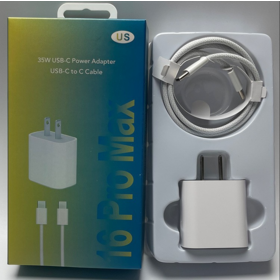 35W PD Type-C USB Wall Charger Adapter Fireproof ABS QC3.0 OVP OCP EU UK US Fast Charging for iPhone 17 16 15 Pro Max