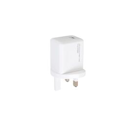 UK Plug Mini GaN Travel Wall Charger, USB-C Port, PD3.2 PPS AVS Protocol, CE Approved, Fast Charging Adapter for Tablet and Phone