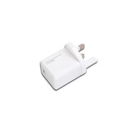 Compact GaN Power Adapter UK Plug, Single USB-C Charger Support PD3.2 PPS AVS, CE Certified, Travel Charger for Laptop and Phone