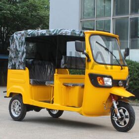 TOP SALES NEW 2024 King Del-uxe 3-Wheeler Gasoline Tricycle Golden Yellow Model DIY Industrial OEM Plastic