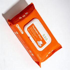 New arrival Soft and thick Unscented Toilet Wipes Fragrance Free Gentle Skin Cleansing Flushable Butt Wipes