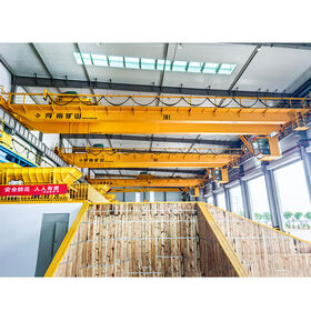 Factory Outlet General Design QD Winch Trolley Double Beam Hook Bridge Overhead Crane 80m/min 50t Load for Sale