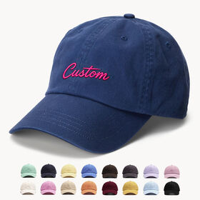 Großhandel Werbe-Sonnenhut Dad Cap mit individuellem Sticklogo, 100% Baumwolle 6-Panel Baseballkappe für Herren und Damen, Outdoor Sport